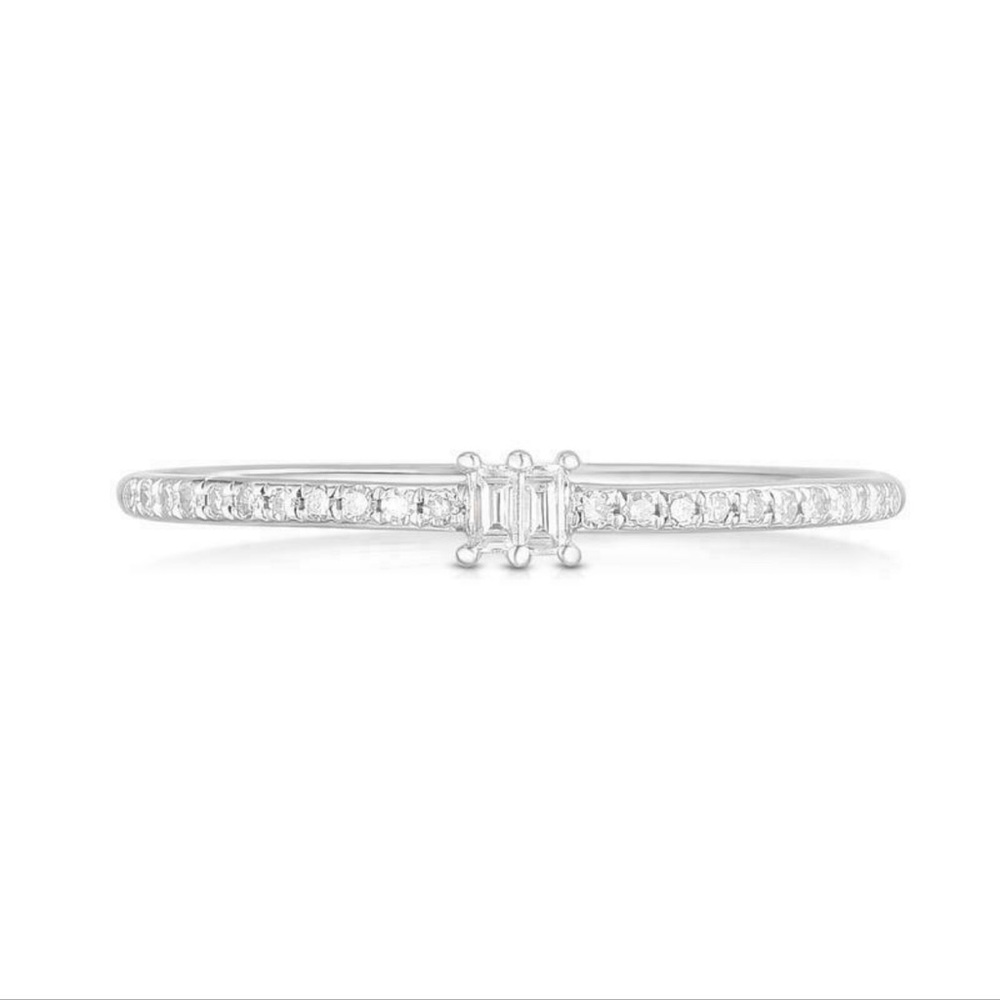 Ring Concierge Baguette + Pavé Diamond Ring size 6